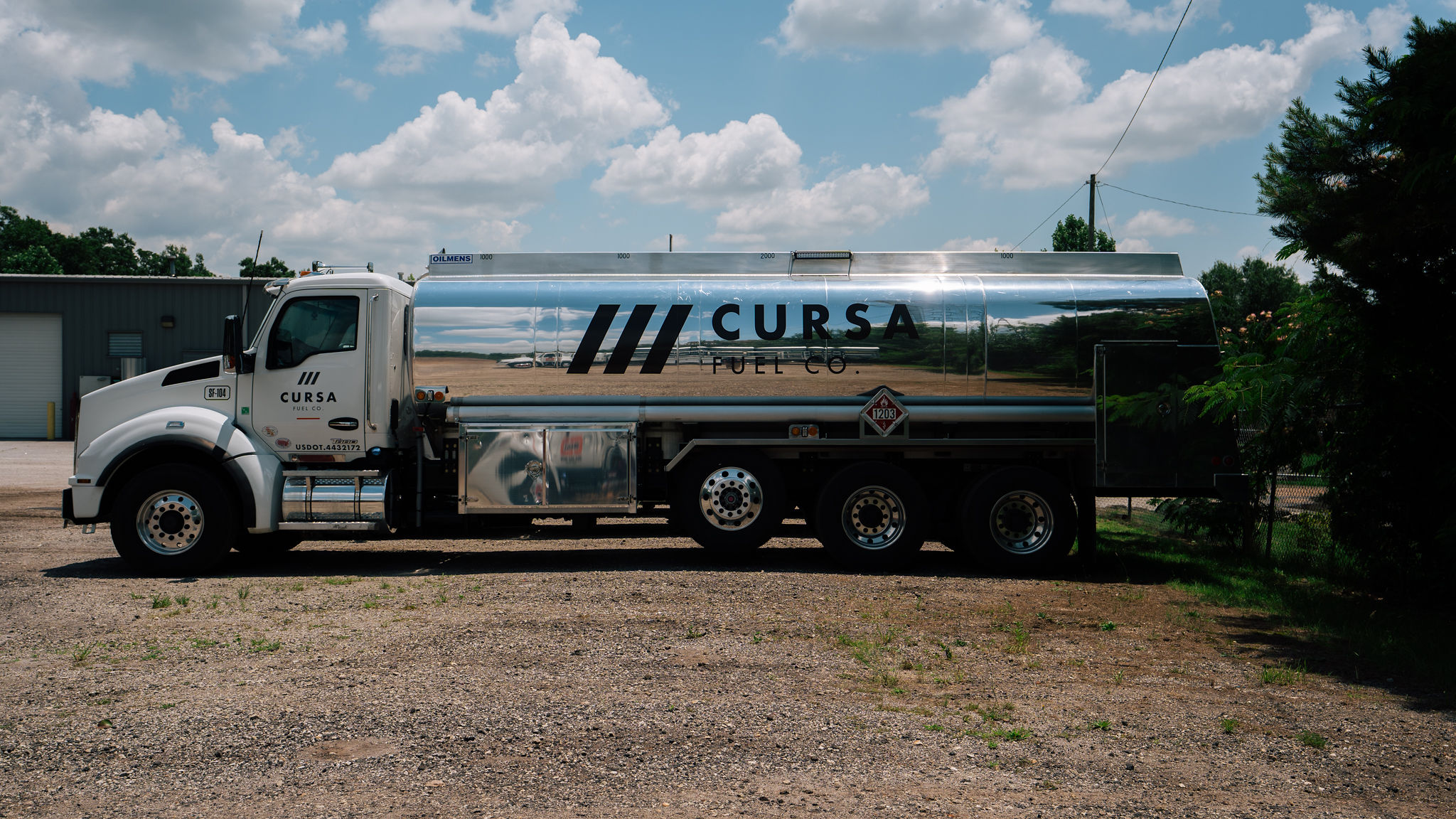Cursa Fuel Co. tanker truck — fuel delivery Upstate South Carolina